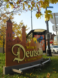 Lettering for historic neighborhood outdoor signage